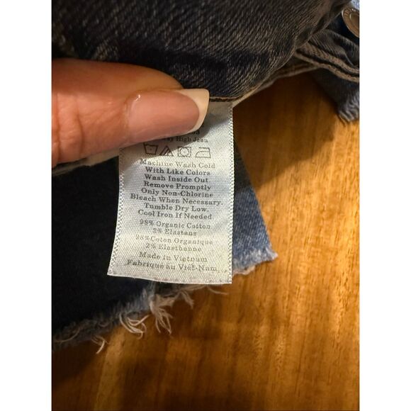 Everlane Up Cycled The Way-High Jeans Organic Cotton Blue Denim Womens size 24 - Picture 4 of 7